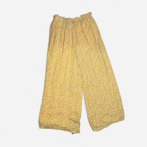 Yellow Floral Summer Pants